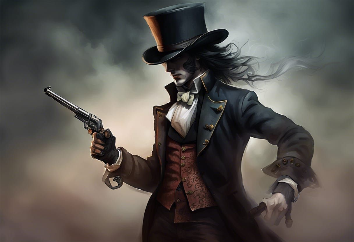 Steampunk Assassin's Duel in the Mist