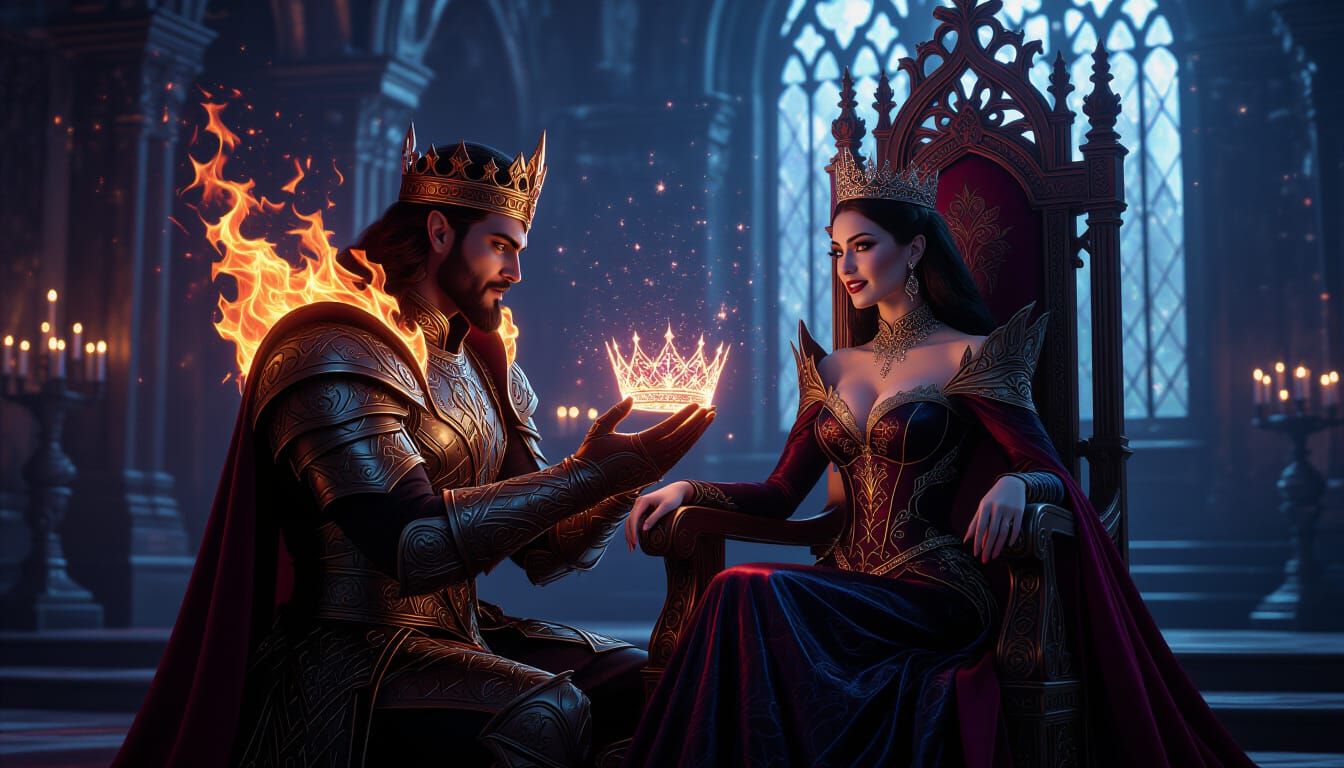 Fire Genasi King Proposes to Vampire Queen