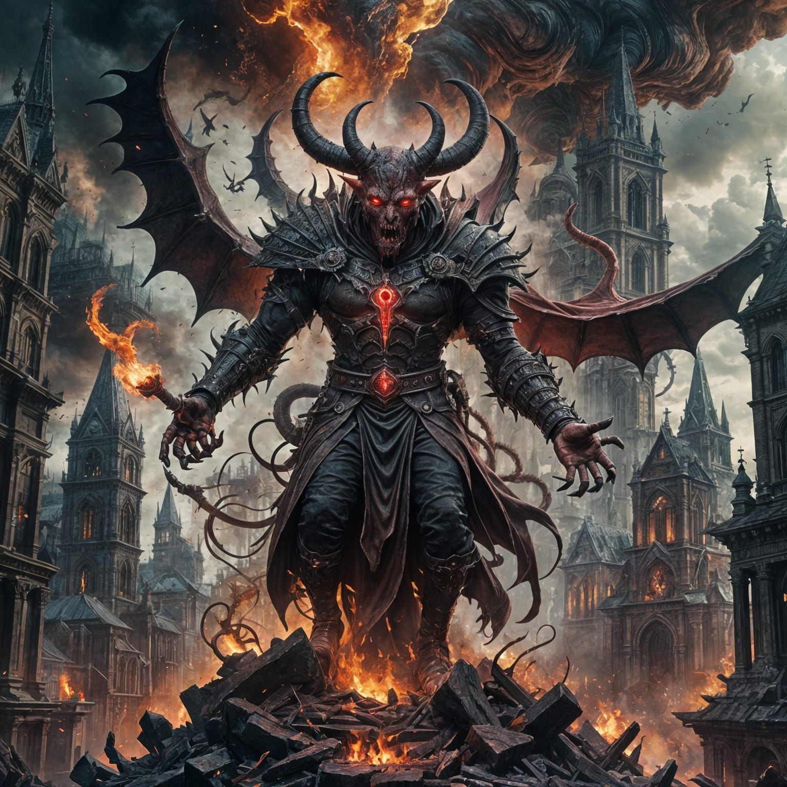 Gothic World Formed From Devil's Blood: Detailed Matte Paint...