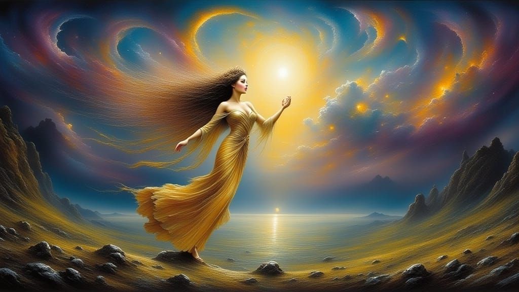 Latina Warrior With Blue Spanish Eyes