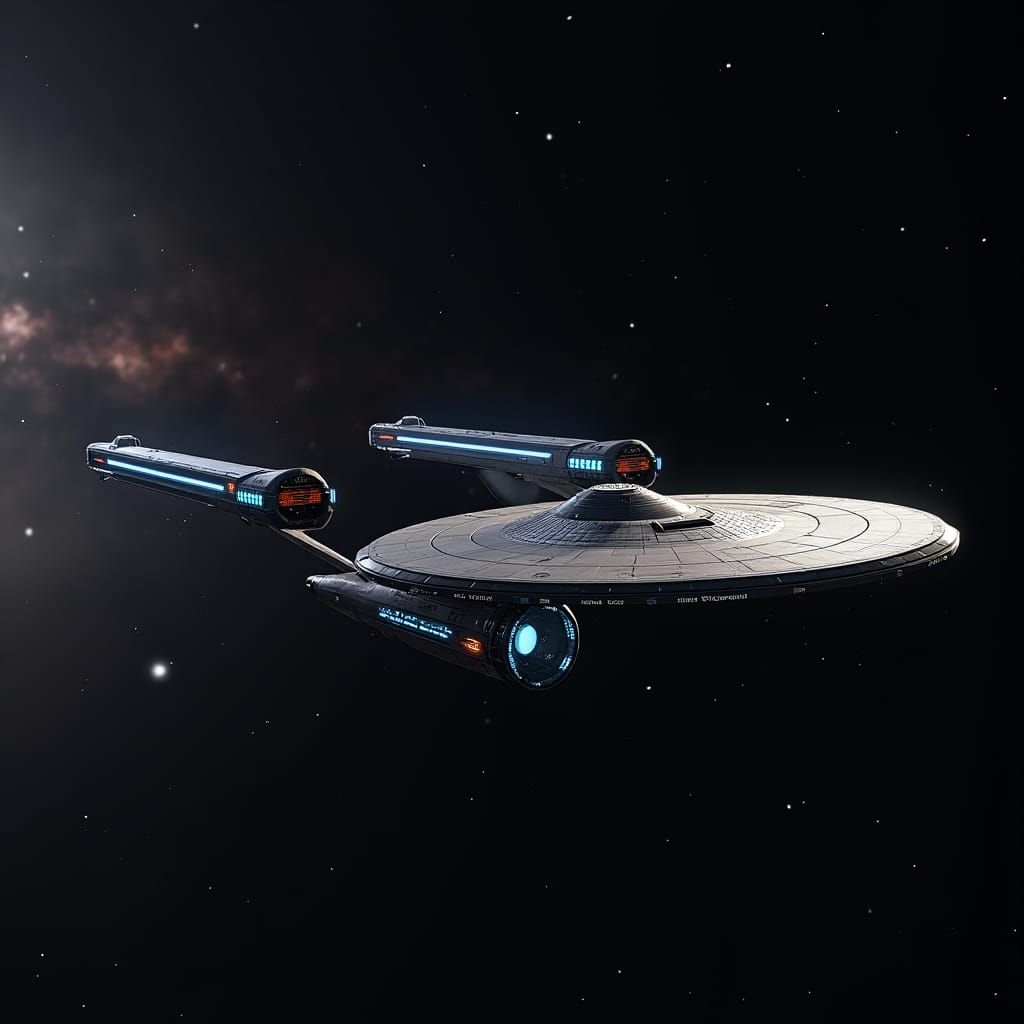 USS Resolution NCC-68747 in Industrial Futurist Style