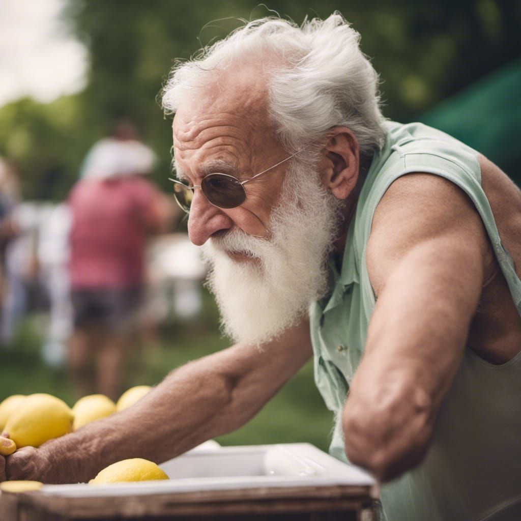 Grandpa, keep your beard out of the lemonade