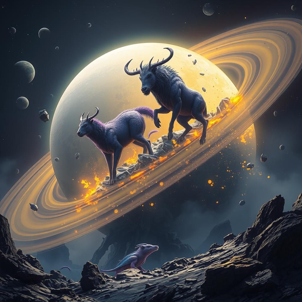 Fantastic Beasts on Saturn: A Digital Masterpiece