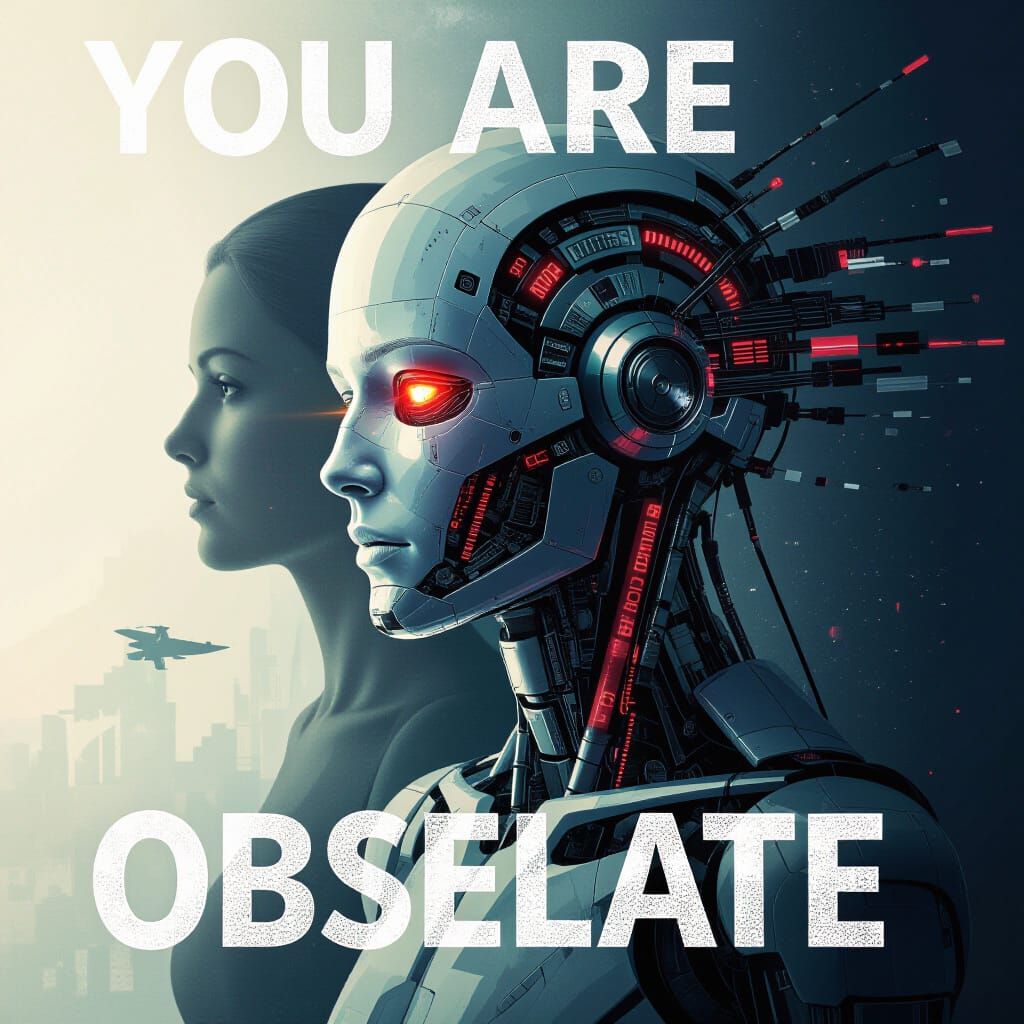 You Are Obsolete - AI Generated Image