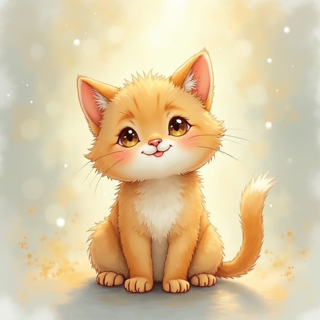 Cute Cat Radiates Unconditional Love and Joy