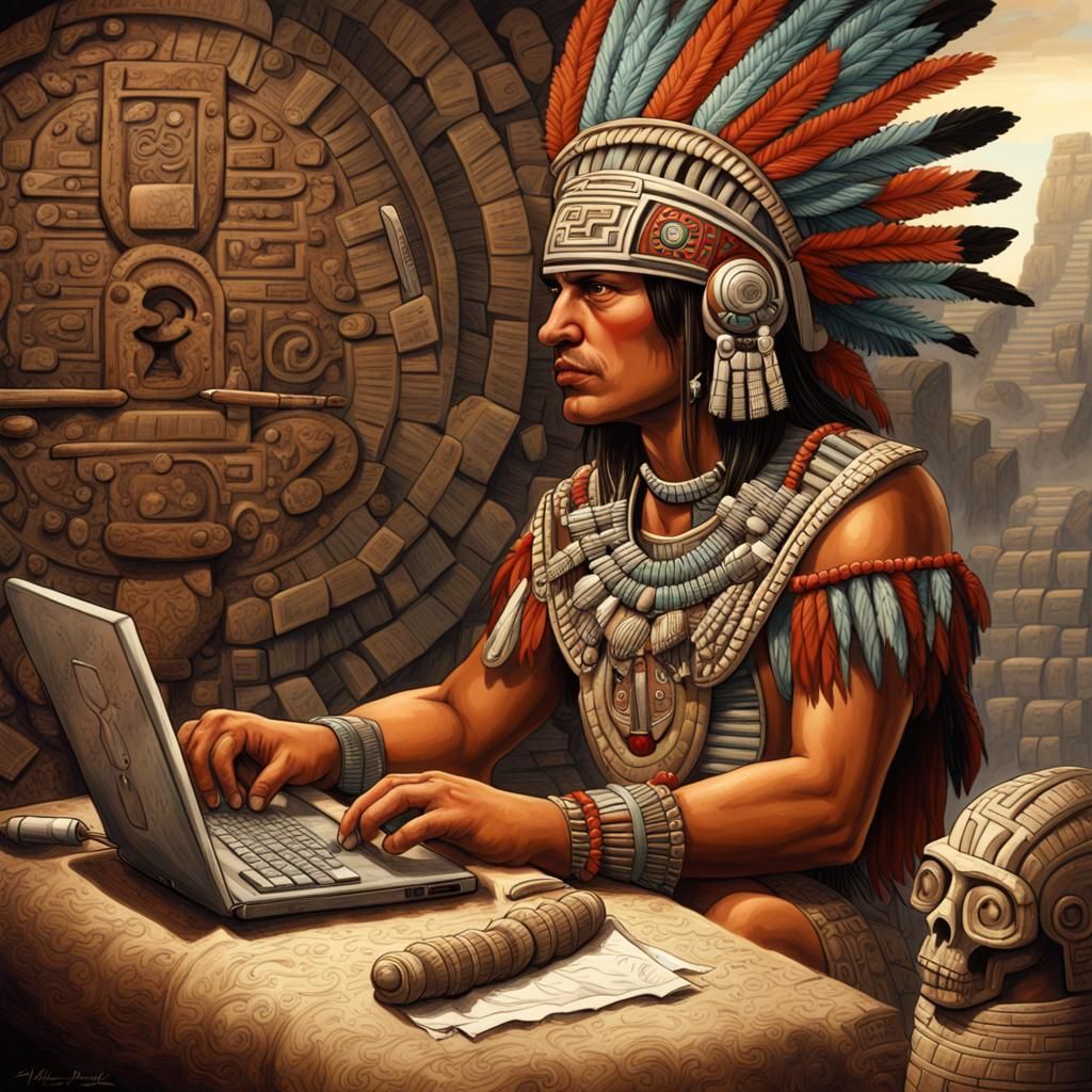 Aztec Warrior in the Information Age