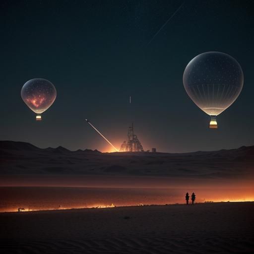 UFO Crash Site: Sci-Fi Concept Art in Retro Style