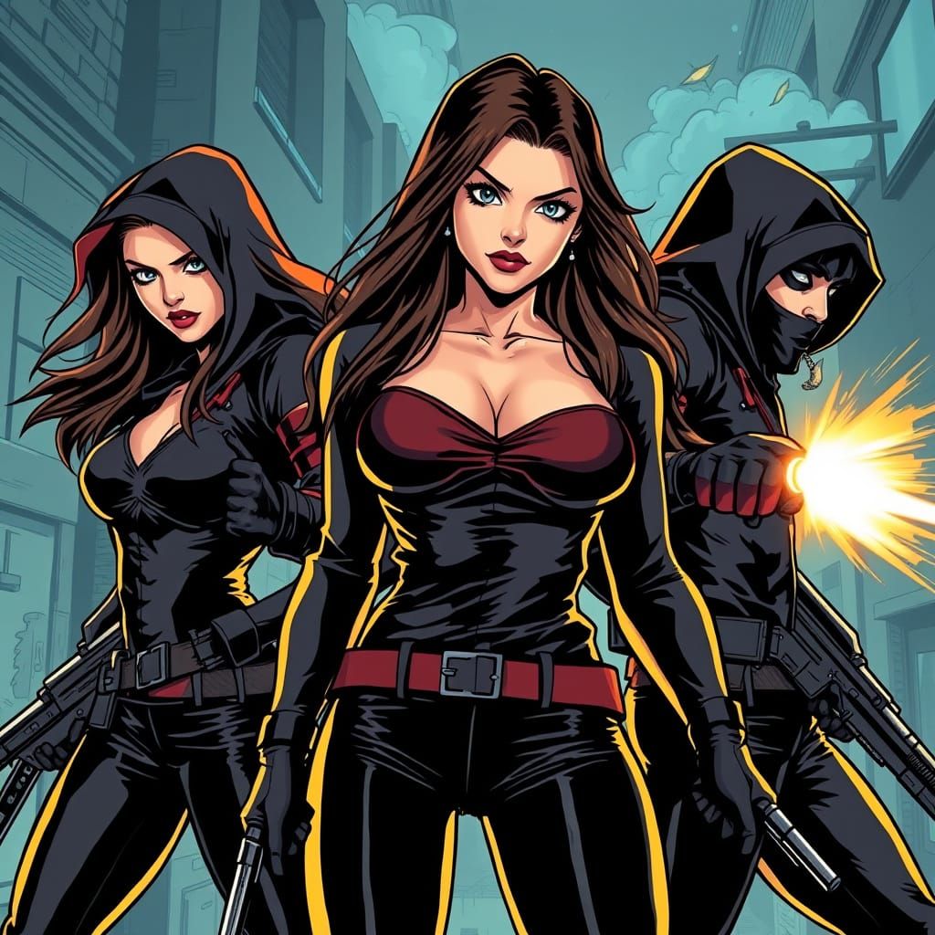 German Shapeshifter Heroine Takes Down Foes in Dynamic Comic...