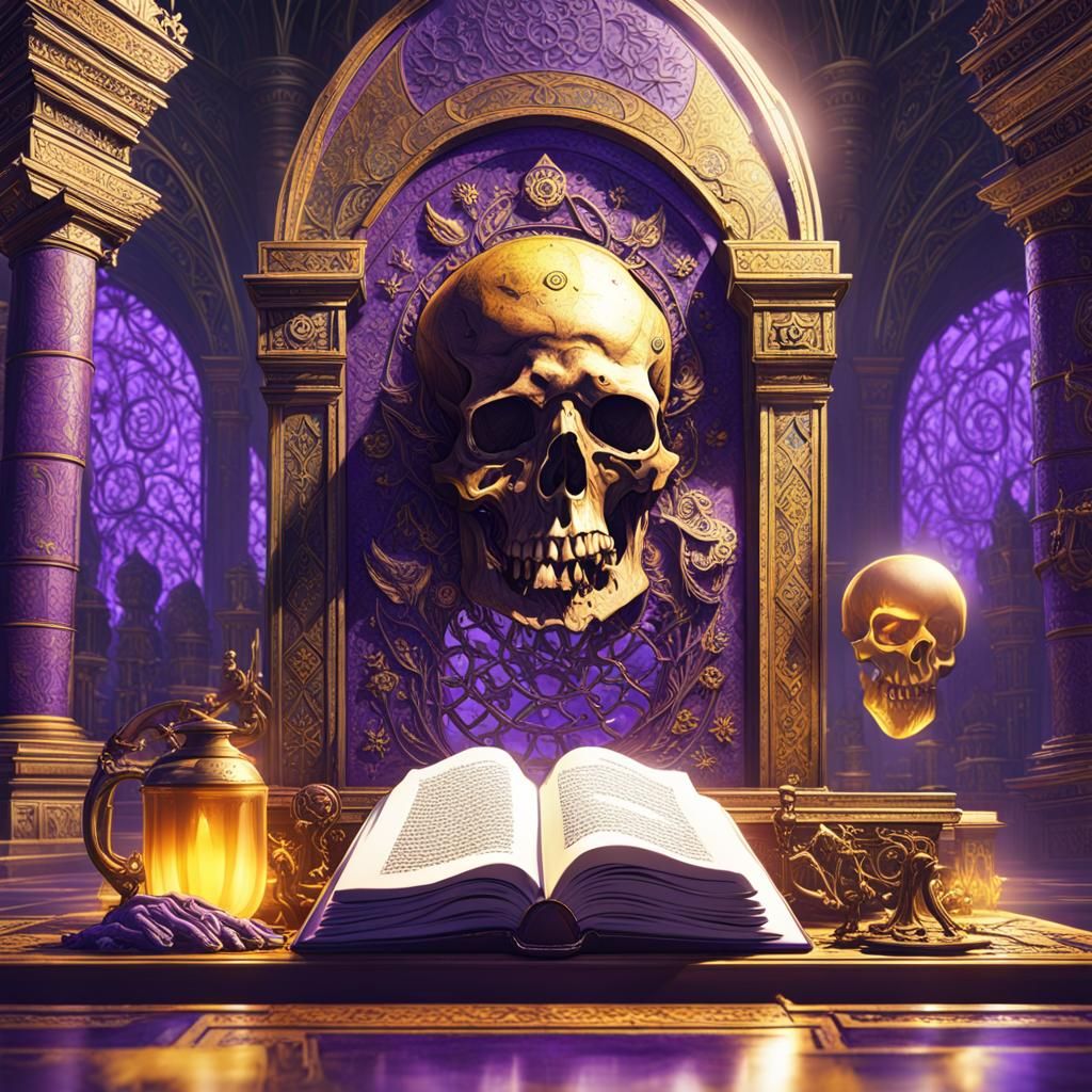 Hyperdetailed Book of the Dead Concept Art