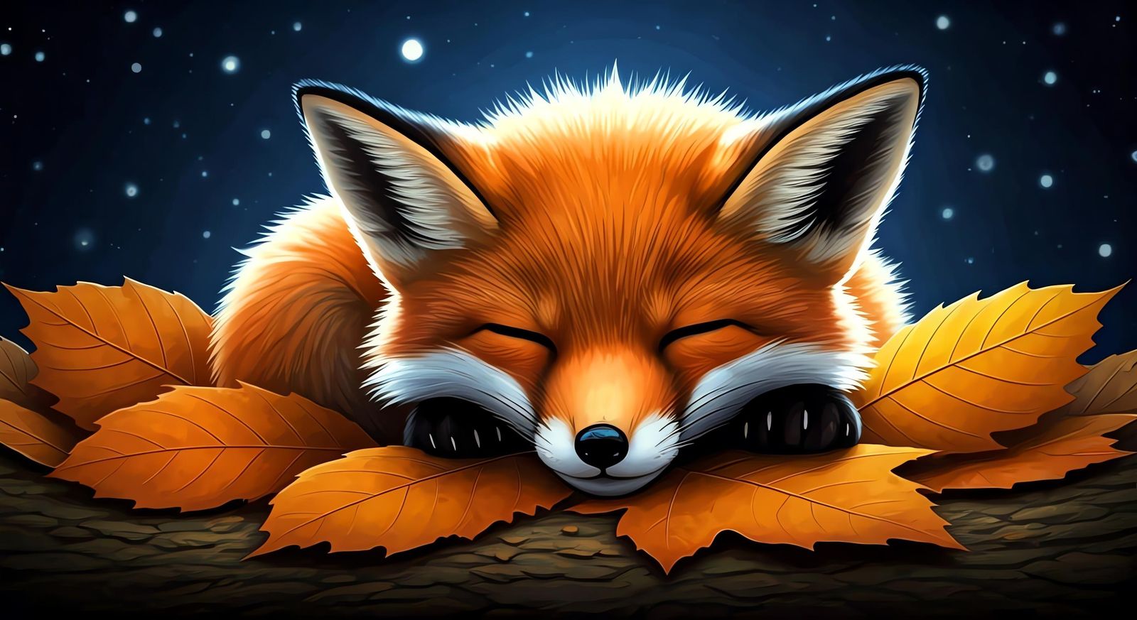 Foxy sleeping 🦊💕✨