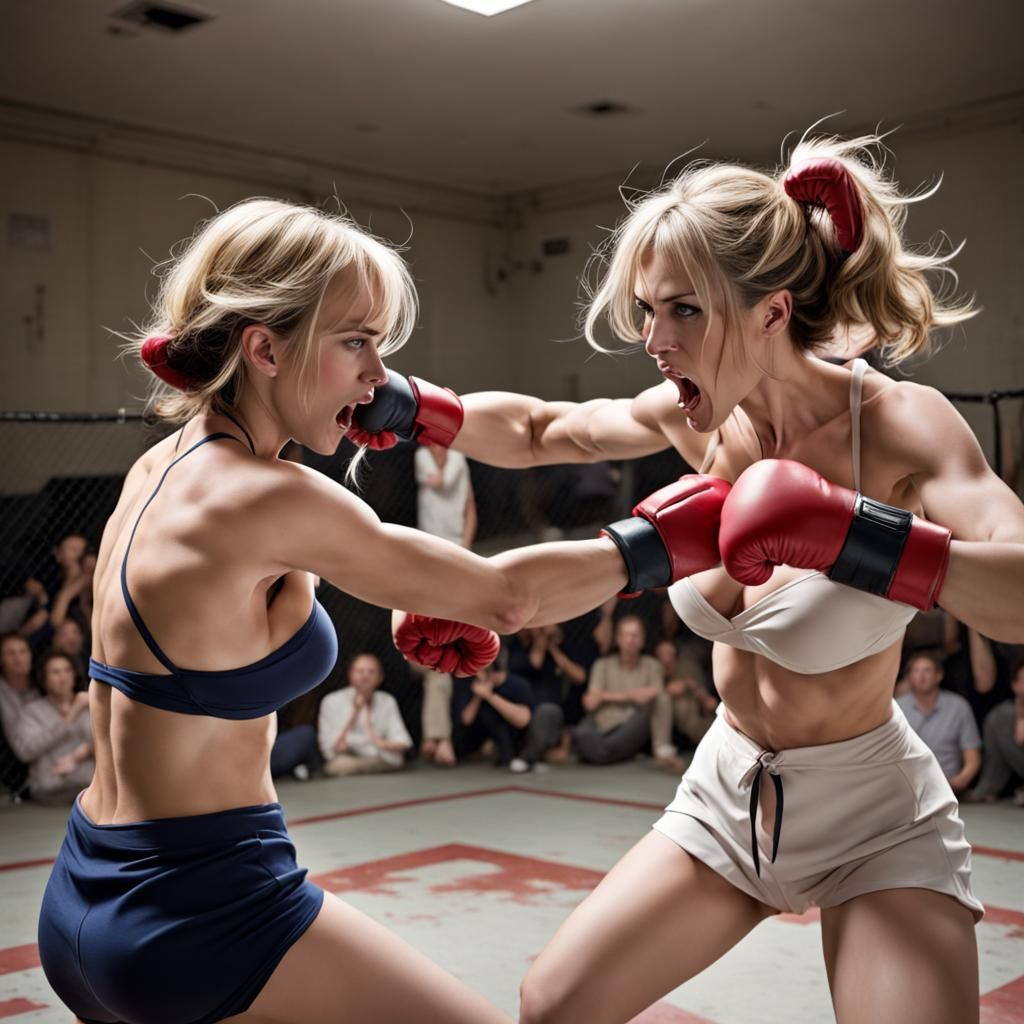 Fierce Feline Fight: A Catfight in Action