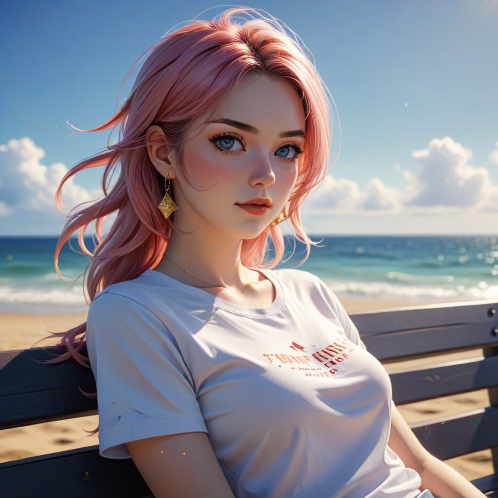 At the beach