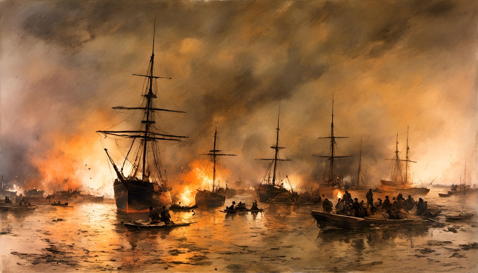 April 25, 1862. US amphibious and Naval forces capture New O...