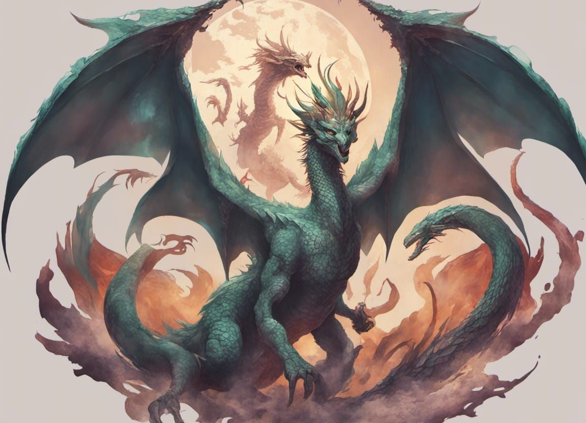 AI Generated Image of Tiamat