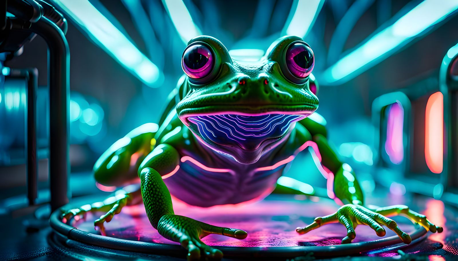 Humanoid-Frog Hybrid in Bioreactor