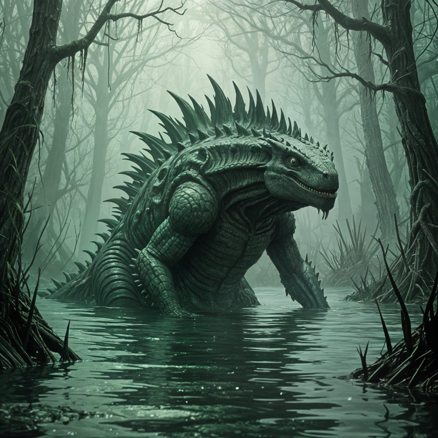 The creature from the black lagoon.