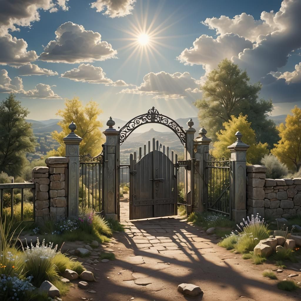 Amy's Vision: Silver City in Divine Light