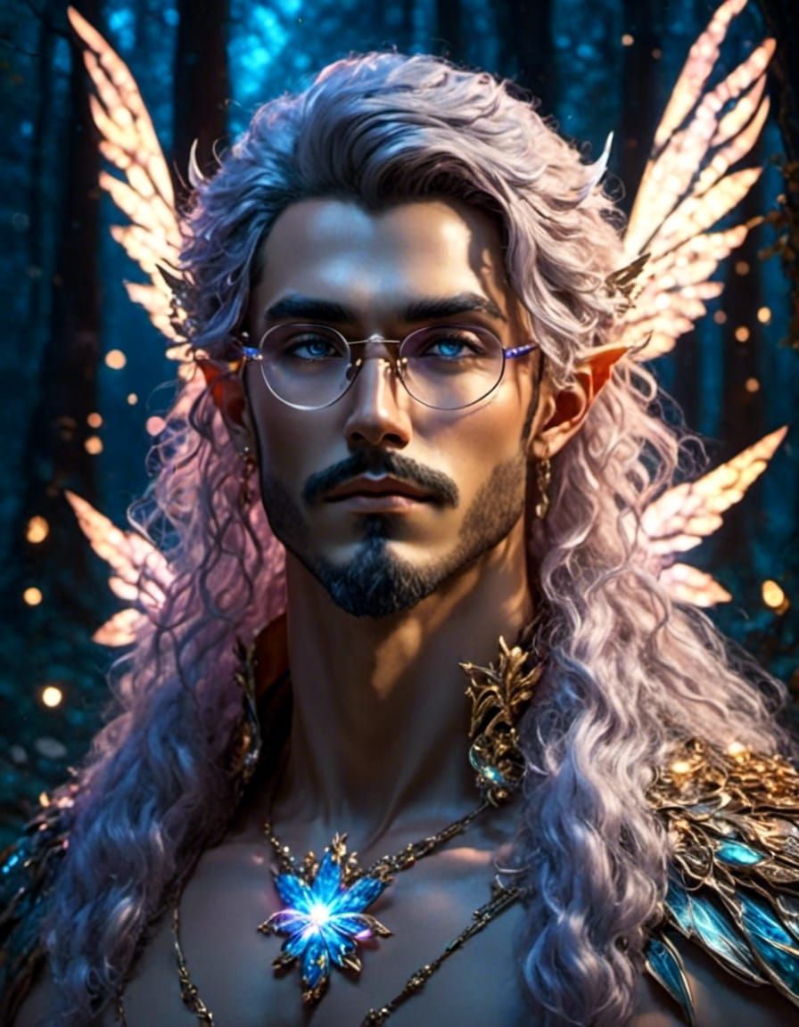 Fae King: 3D Portrait in Anime Realism