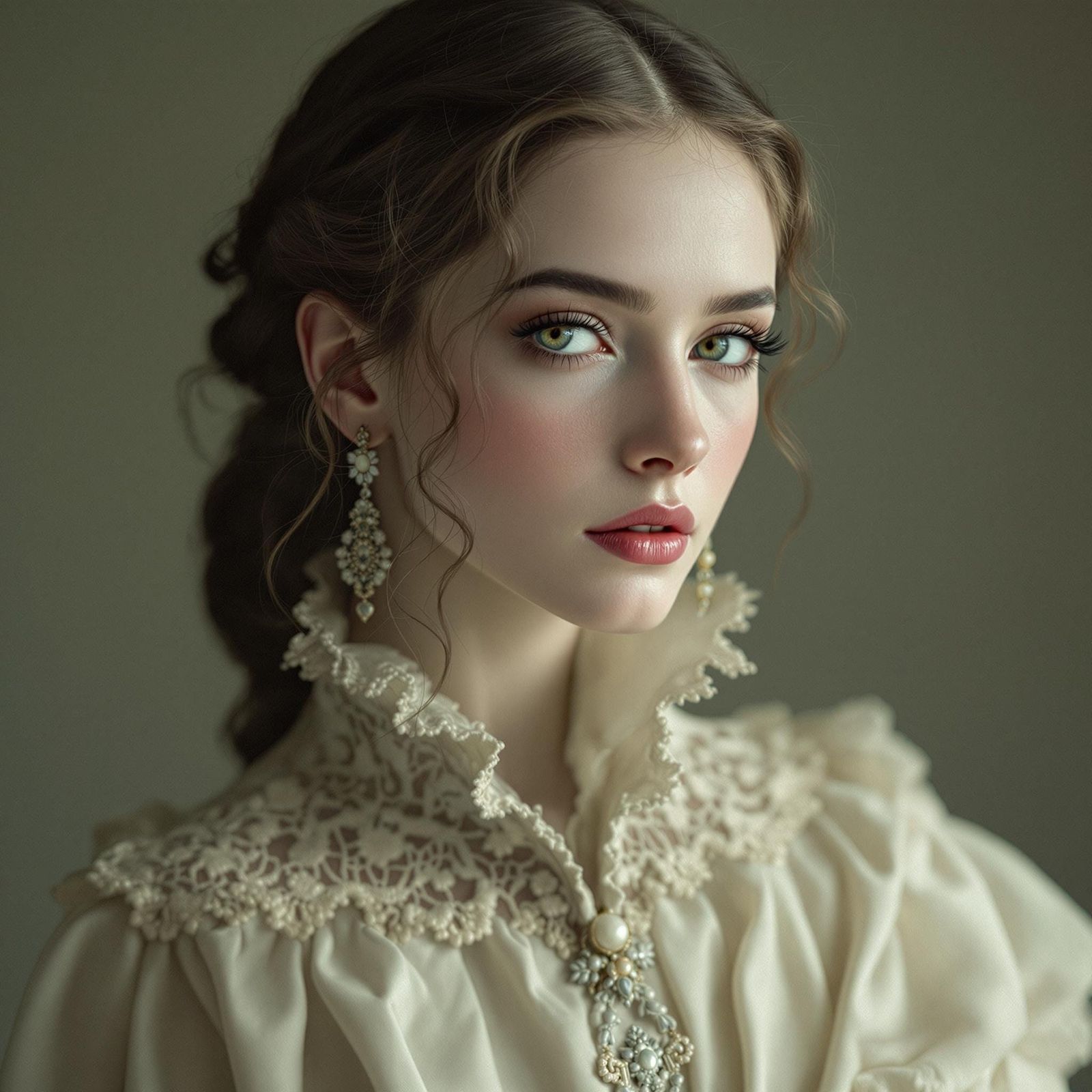 Victorian Lady in Ethereal Beauty
