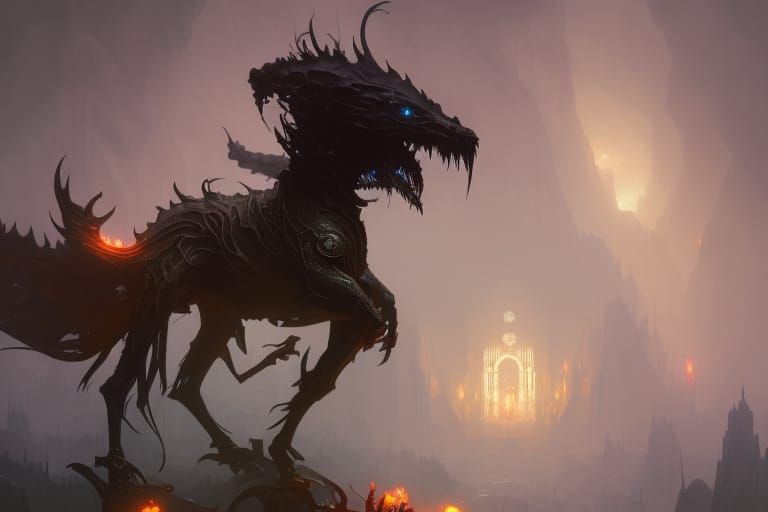 Unique Emoji as Dark Fantasy Concept Art