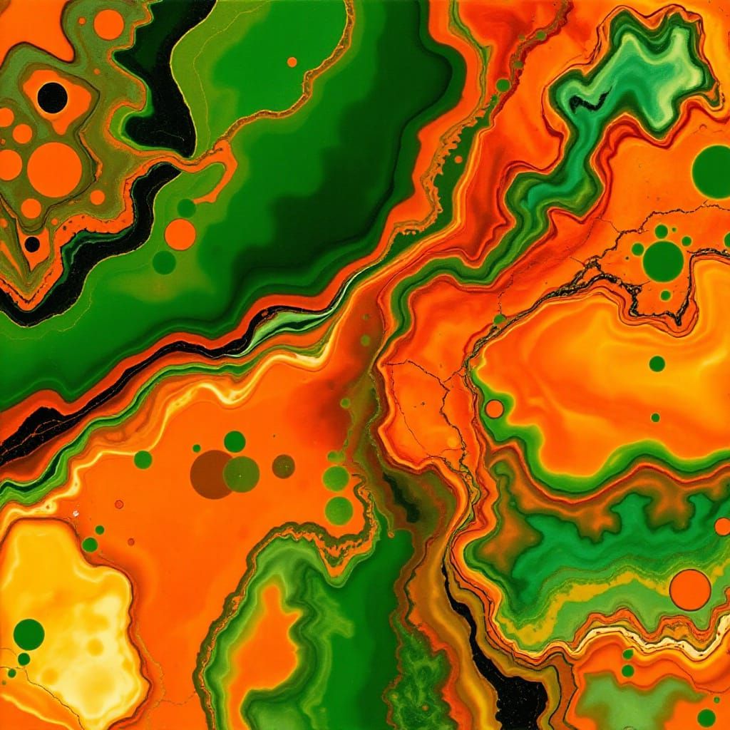 Ethereal Velvet Landscape in Vibrant Colors