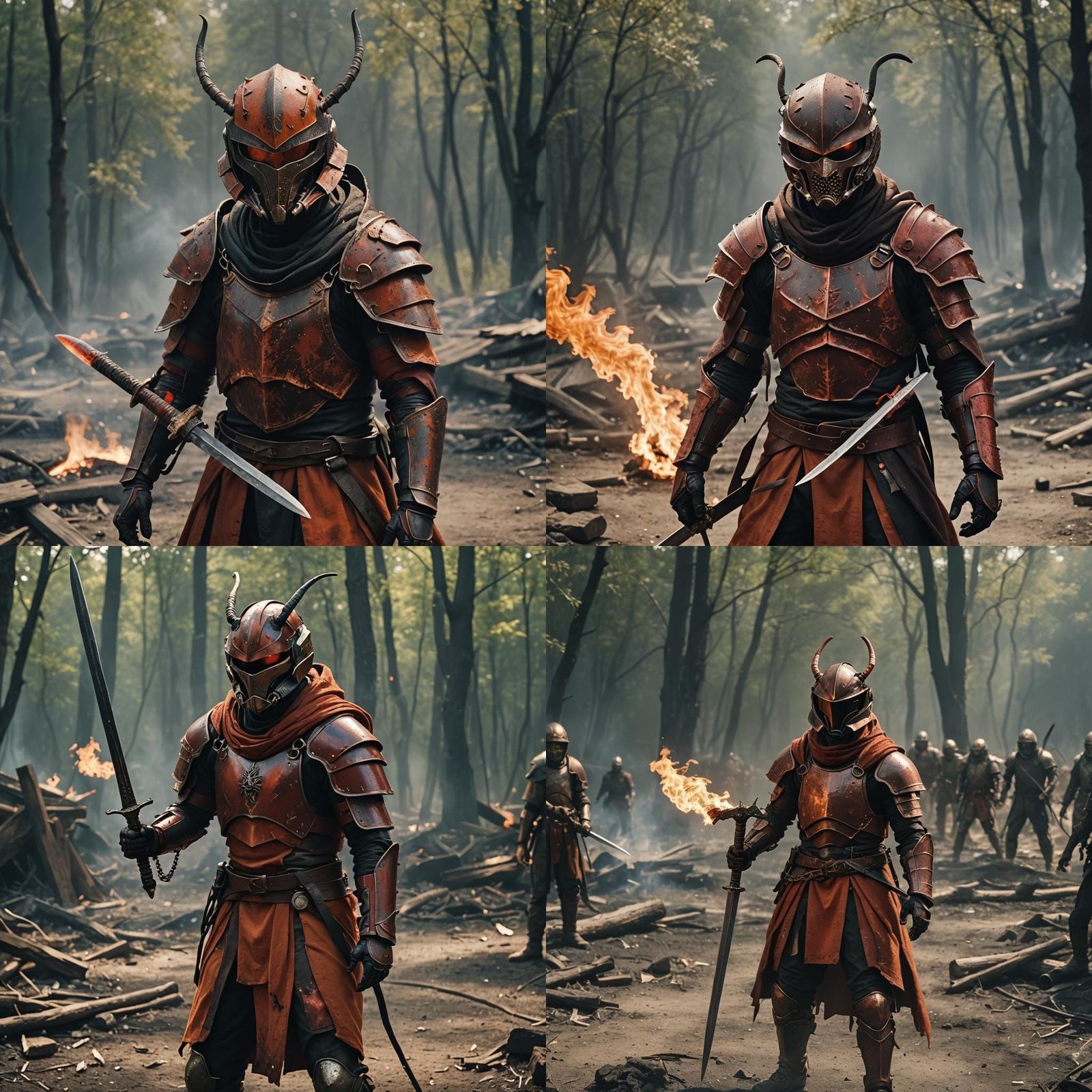 Armored Ant Warrior in Cinematic Style