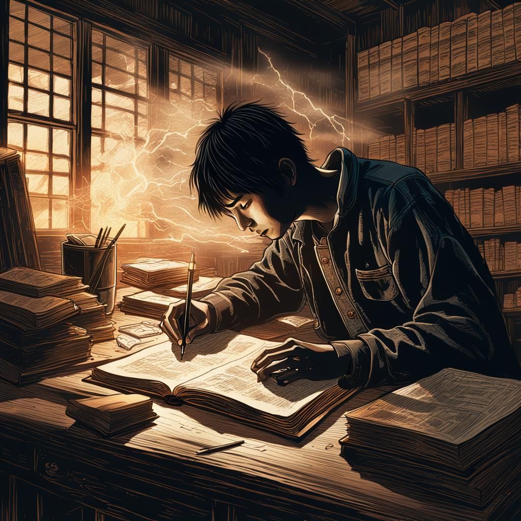 Ominous Spirits Surround Student in Hyper-Realistic Digital ...