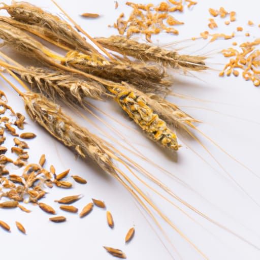 Golden Wheat and Rye Grain Field