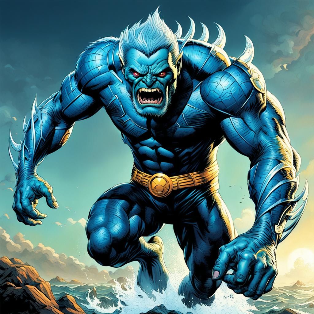 Triton is a fictional character appearing in American comic books published by Marvel Comics. Created by Stan Lee and Ja...