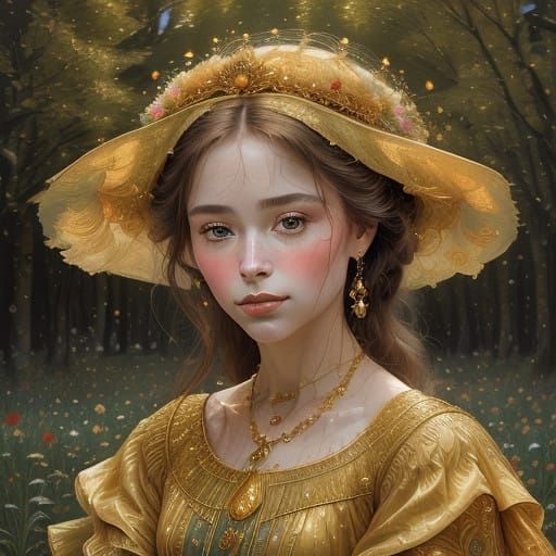 Tender Moment in Golden Hues