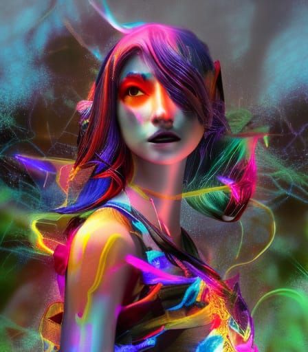Spirit Guide: Photorealistic Pop Art 3D Rendering
