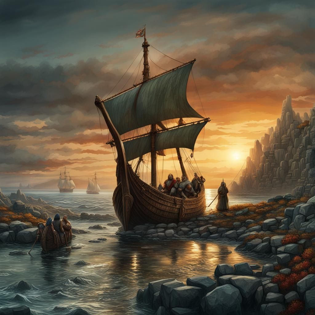 Viking Saga: North American Exploration in Matte Painting