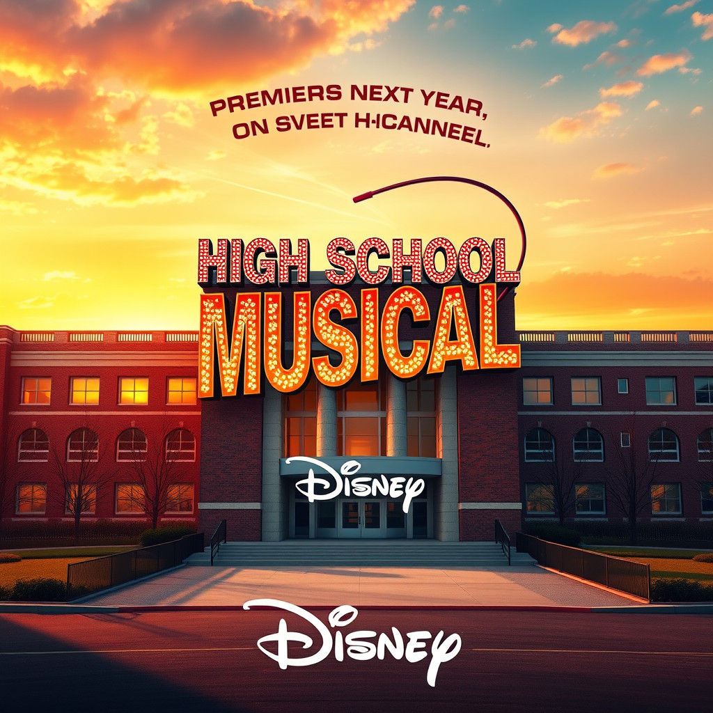 High School Musical Premiere Poster: Matte Painting Style