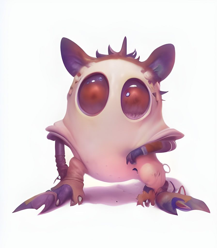 Cute Monster: Photorealistic Fantasy Concept Art