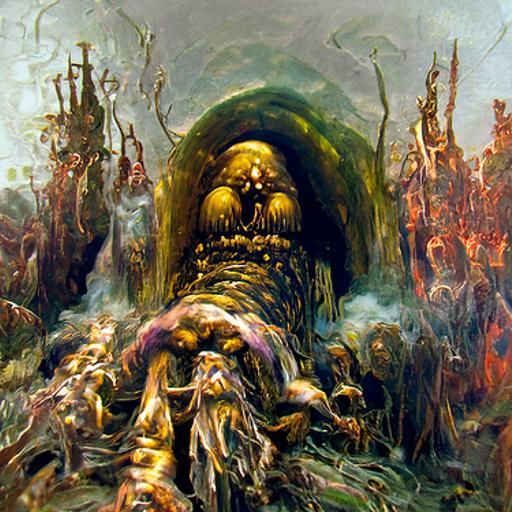 Prince of Stench: A Dark Fantasy Illustration