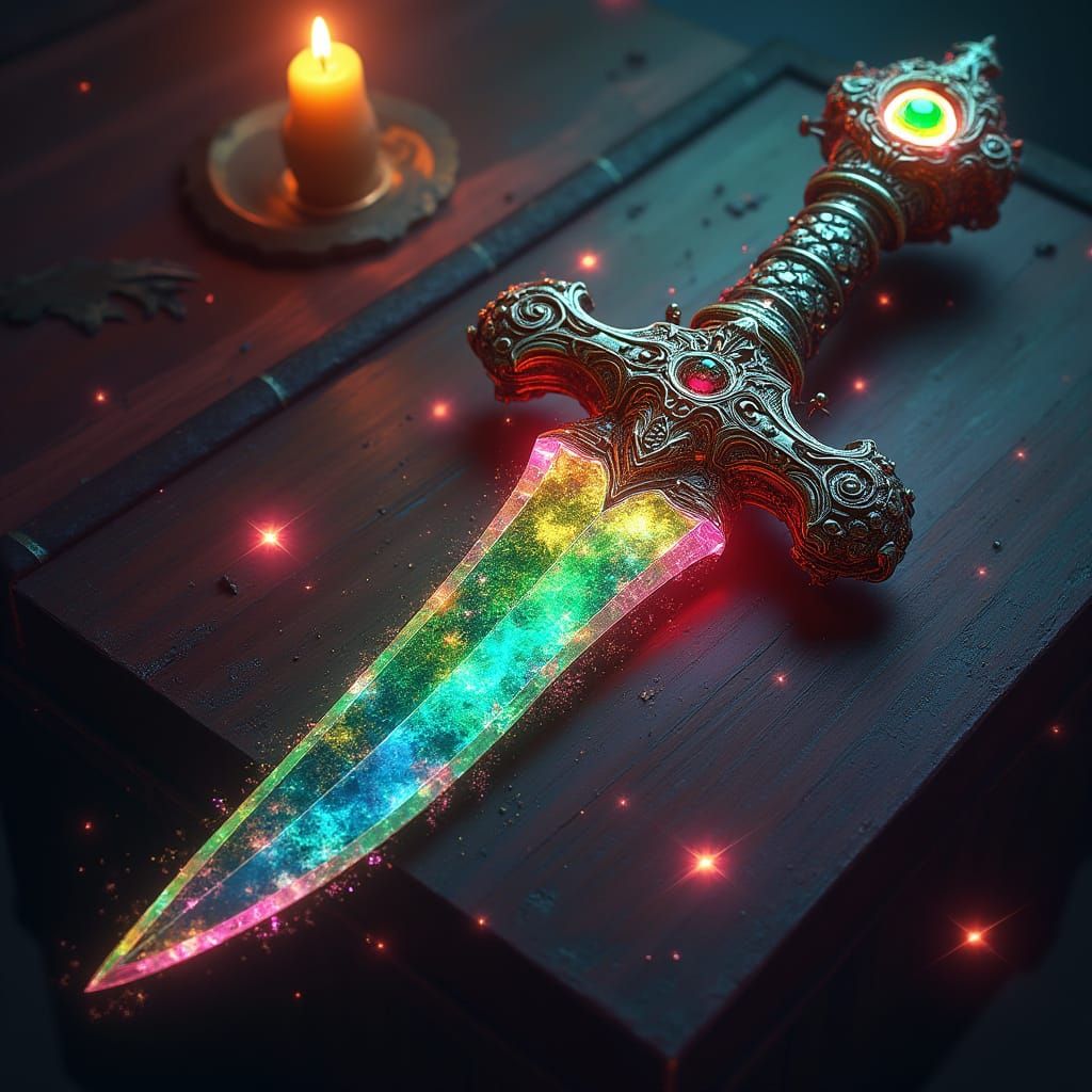 Cosmic Dagger in Eerie Nebula Glows