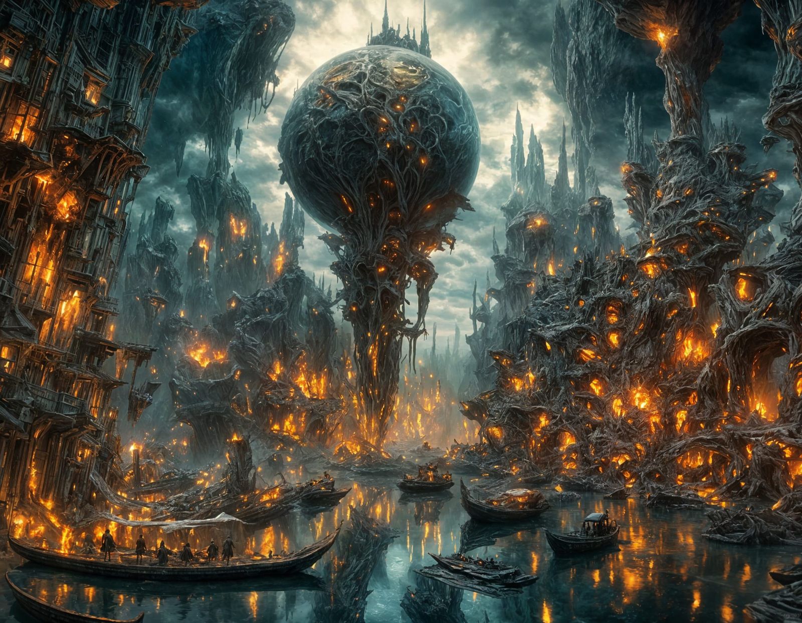 Cataclysmic Abyss: Surreal Digital Art