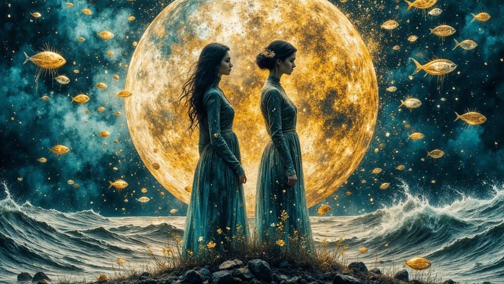 Ethereal Double Exposure: Shipwreck Dreamscape in Surreal St...