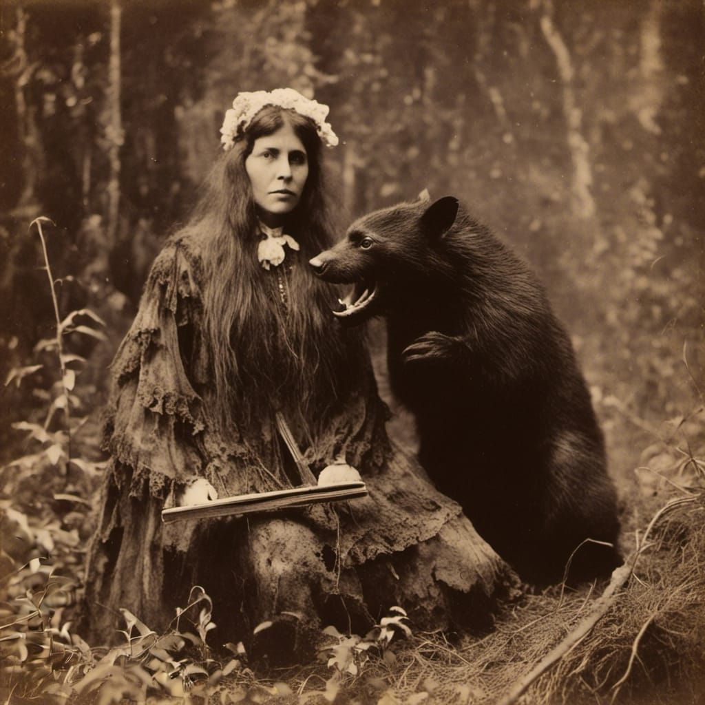 Wizard and Giant Tasmanian Devil Portrait