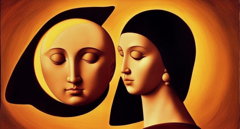 Brother Sun and Sister Moon in Tenebrism