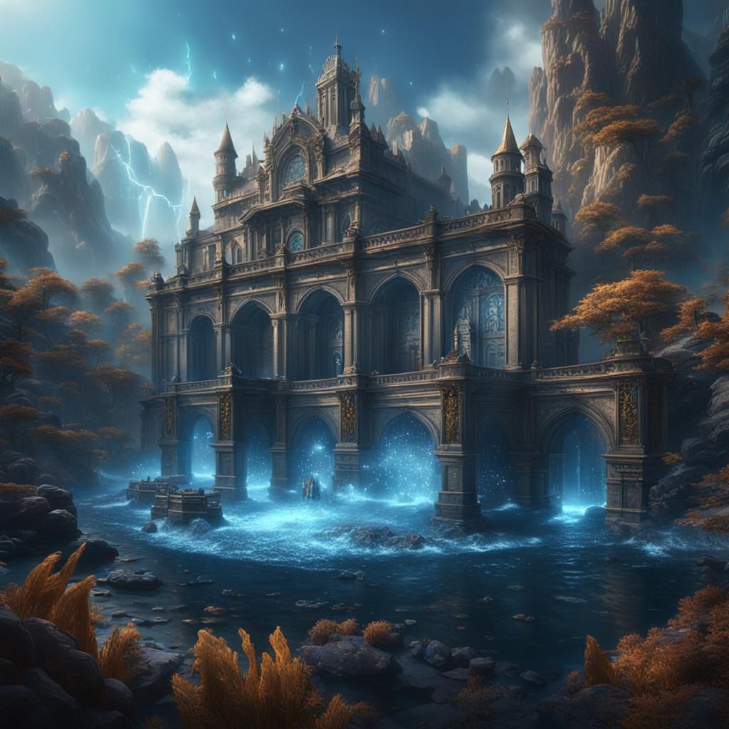 Magical Water Glass: Fantasy Concept Art