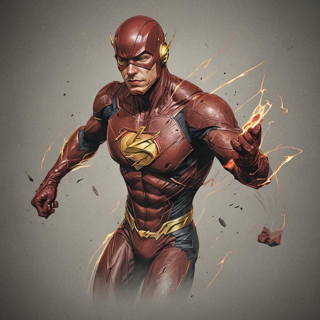 The Flash and Superman Superhero Fusion