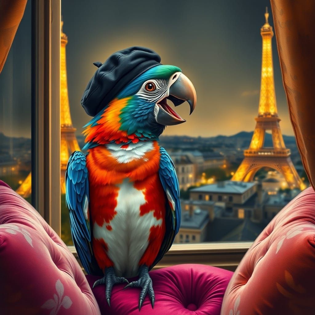 Mr Parrot in Paris