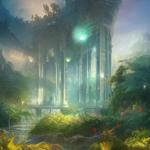 Majestic Olympic Stadium in Dreamlike Concept Art