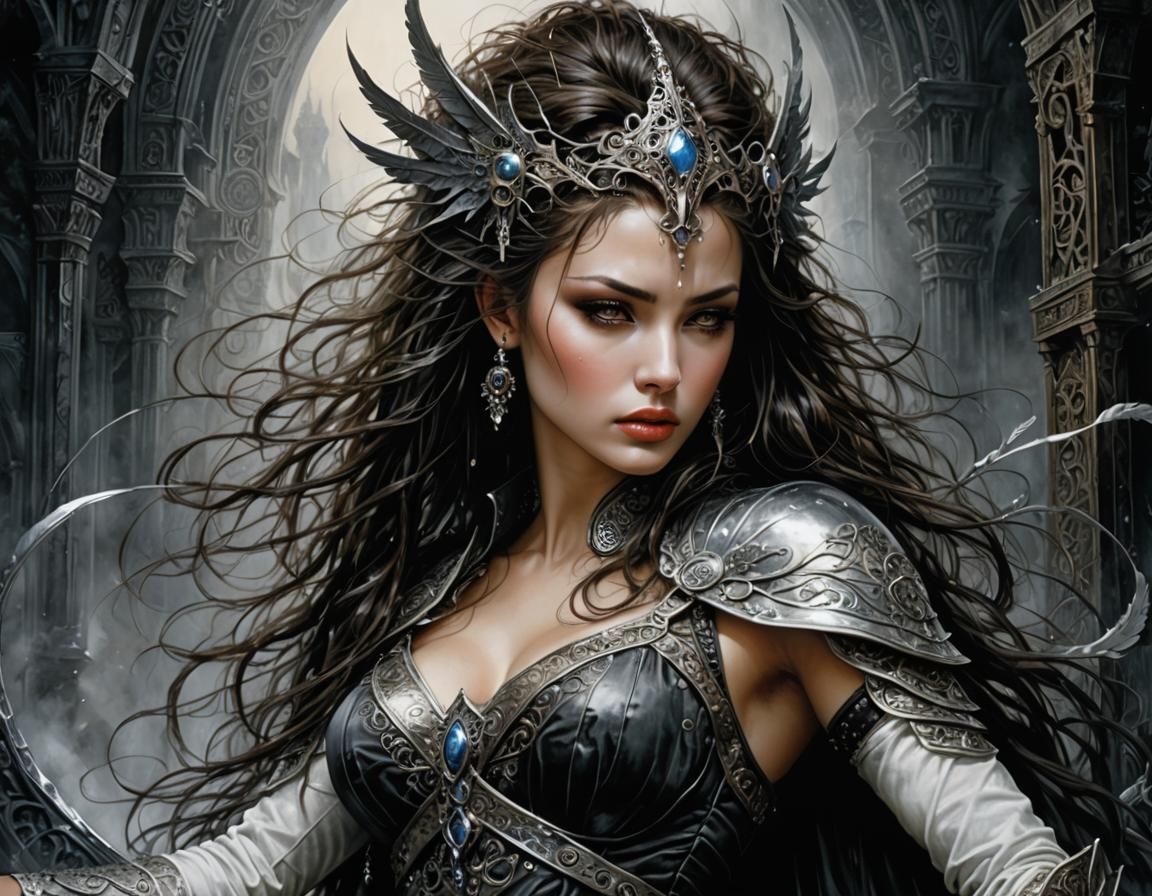 Hyperrealistic Woman in the Style of Royo