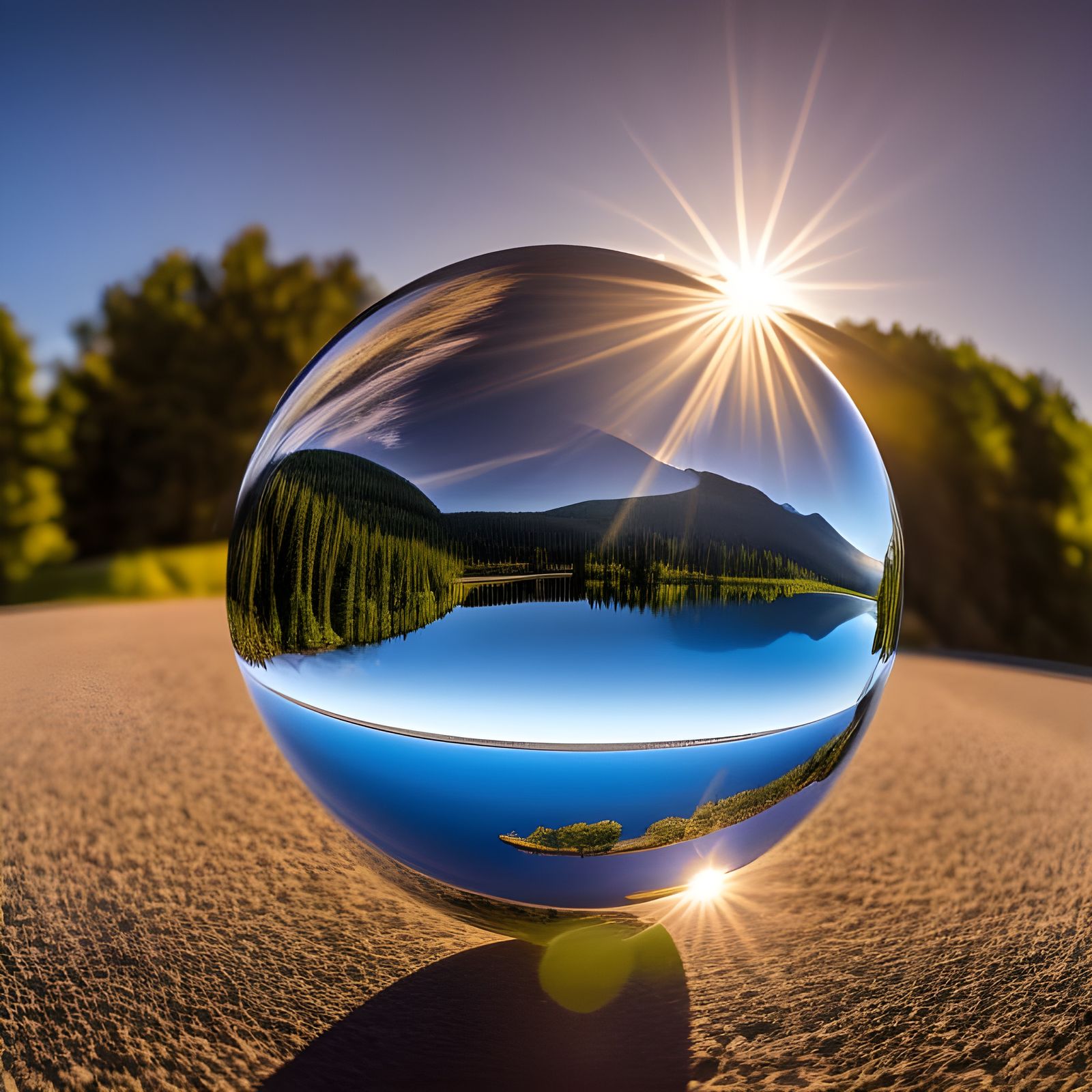Hyperrealistic Sphere with 3D Effect