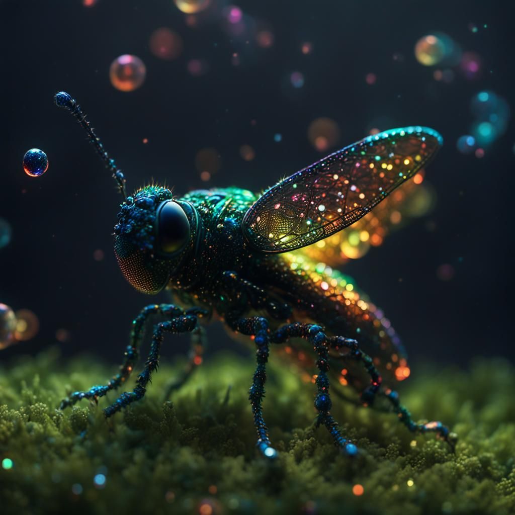 Neon Starlight Galaxy as Macro Photography