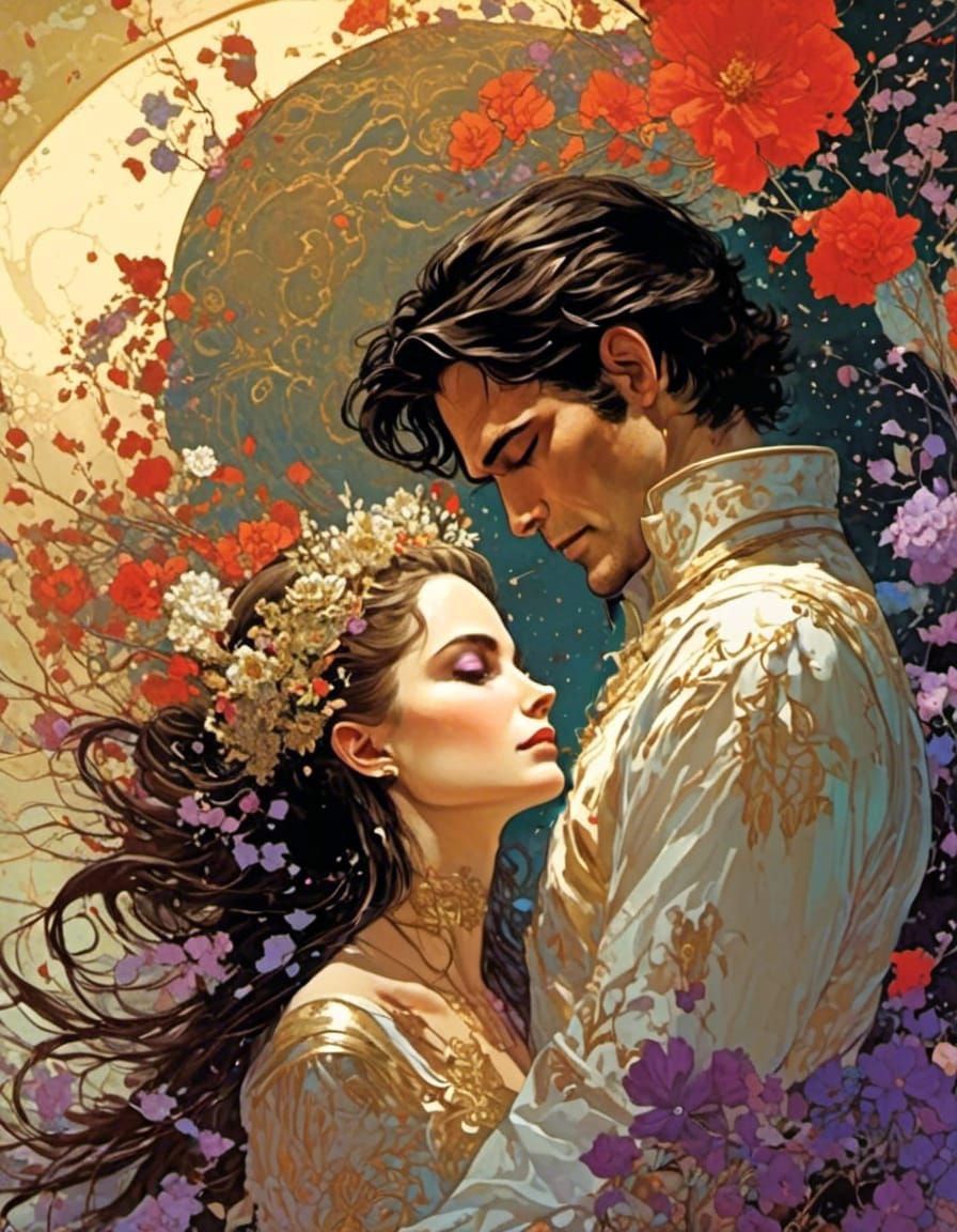 Medieval space opera romance cover