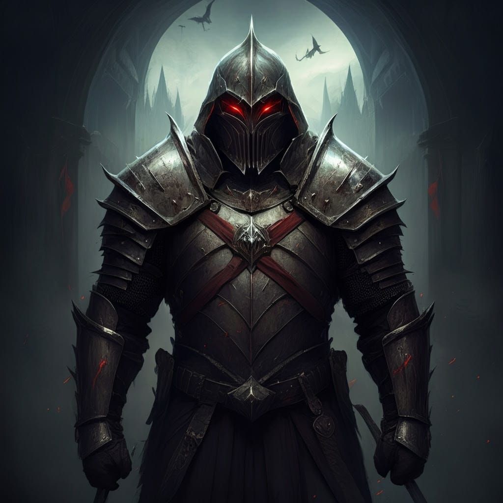 Grimdark Fantasy Landscape in Dark, Muted Colors