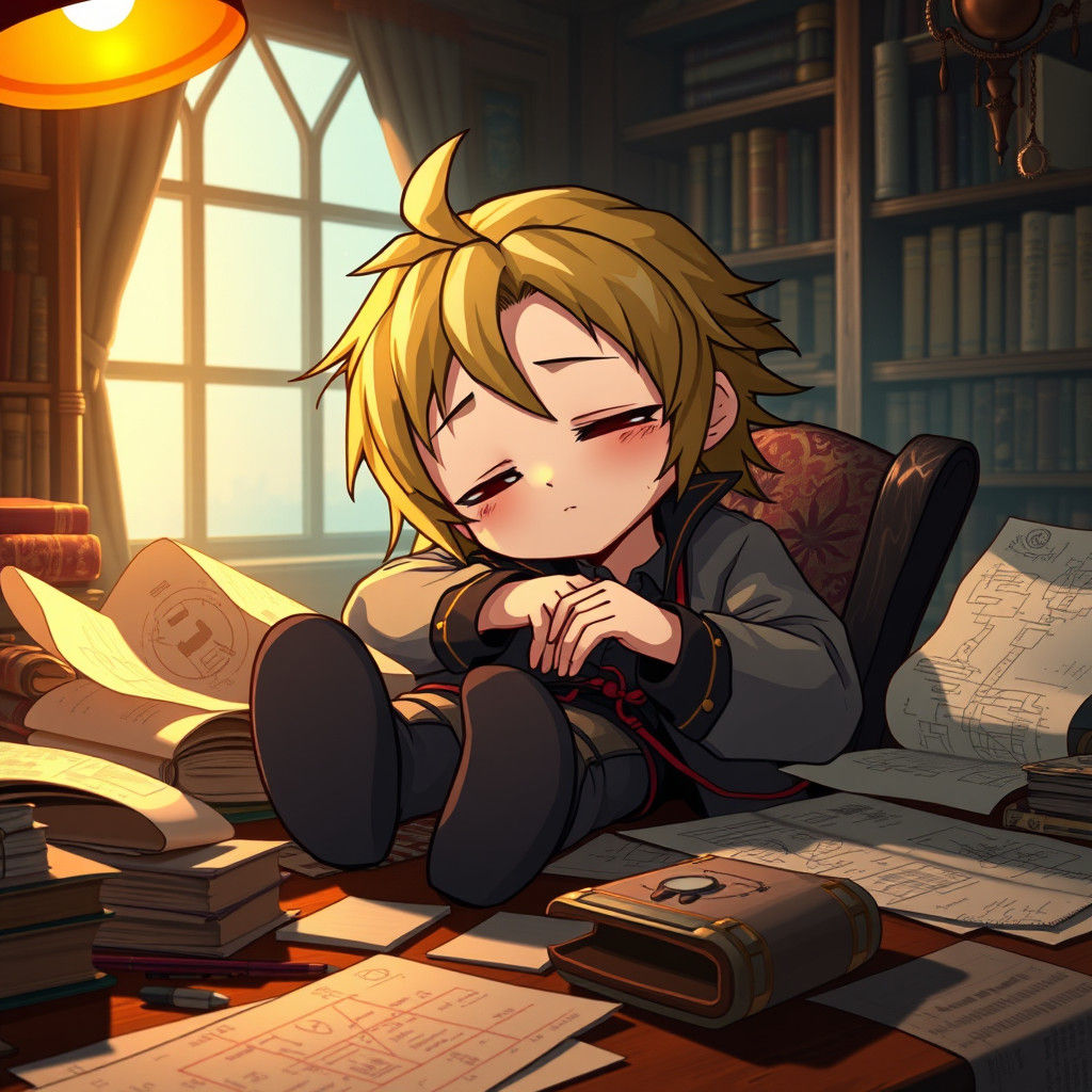 Edward Elric Chibi Anime Illustration